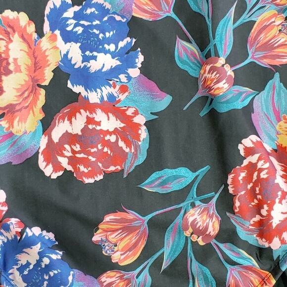 Modcloth Black Floral Kelsie One-Piece Swimsuit Vacation Beach  Plus Size XL - Picture 7 of 11